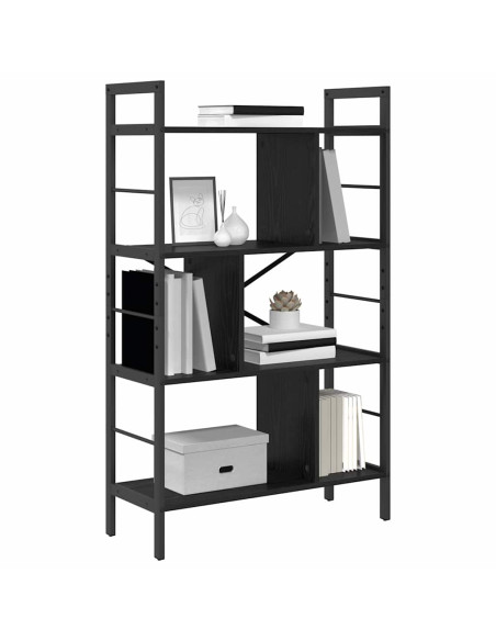 Libreria Rovere Nero 75 x 30 x 123,5 cm Legno multistrato
