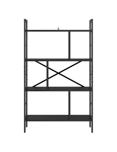 Libreria Rovere Nero 75 x 30 x 123,5 cm Legno multistrato
