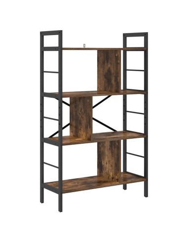 Libreria Rovere fumé 75 x 30 x 123,5 cm Legno multistrato