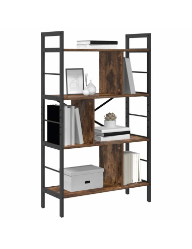 Libreria Rovere fumé 75 x 30 x 123,5 cm Legno multistrato