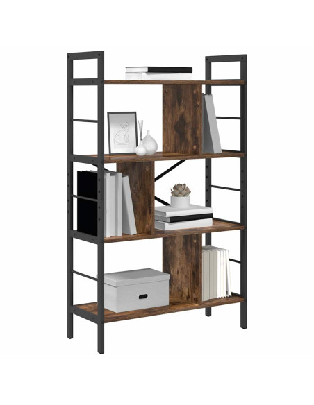 Libreria Rovere fumé 75 x 30 x 123,5 cm Legno multistrato