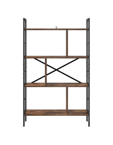 Libreria Rovere fumé 75 x 30 x 123,5 cm Legno multistrato
