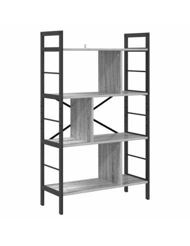 Libreria Grigio Sonoma 75 x 30 x 123,5 cm Legno multistrato