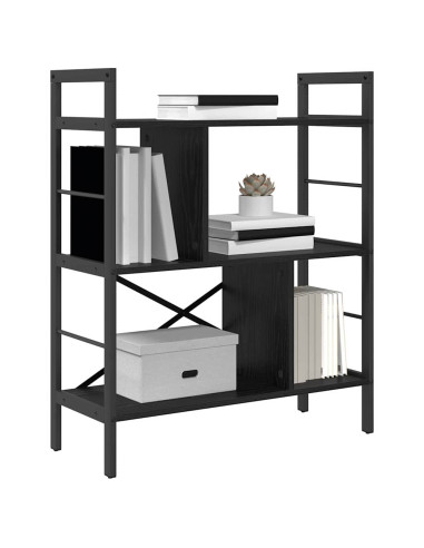 Libreria Rovere Nero 75 x 30 x 91 cm Legno multistrato