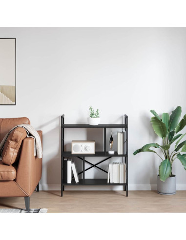 Libreria Rovere Nero 75 x 30 x 91 cm Legno multistrato