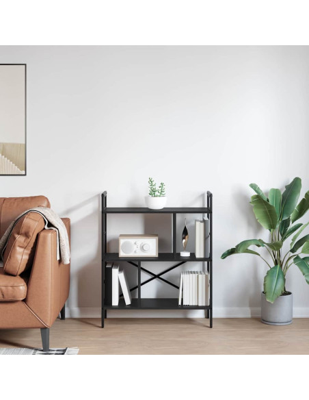 Libreria Rovere Nero 75 x 30 x 91 cm Legno multistrato