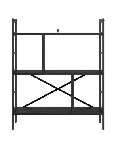 Libreria Rovere Nero 75 x 30 x 91 cm Legno multistrato