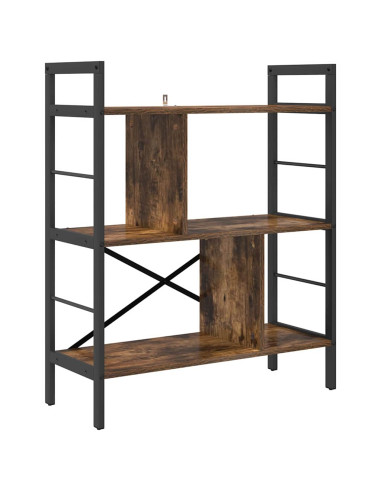 Libreria Rovere fumé 75 x 30 x 91 cm Legno multistrato