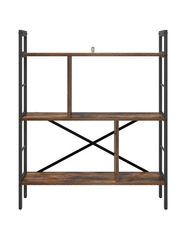 Libreria Rovere fumé 75 x 30 x 91 cm Legno multistrato