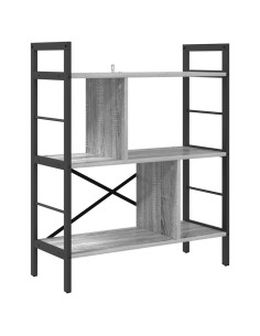 Libreria Grigio Sonoma 75 x 30 x 91 cm Legno multistrato 2