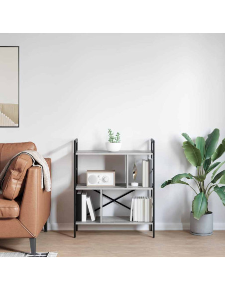 Libreria Grigio Sonoma 75 x 30 x 91 cm Legno multistrato