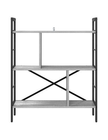 Libreria Grigio Sonoma 75 x 30 x 91 cm Legno multistrato