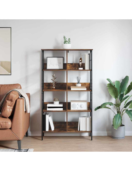 Libreria Rovere fumé 82 x 32 x 144,5 cm Legno multistrato