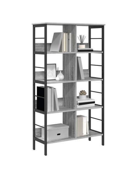 Libreria Grigio Sonoma 82 x 32 x 144,5 cm Legno multistrato