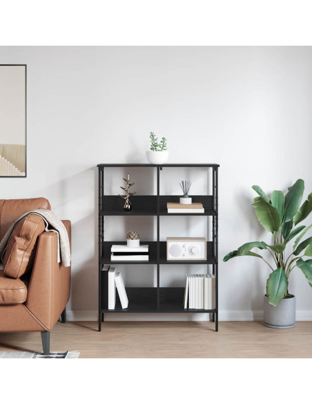 Libreria Rovere Nero 82 x 32 x 112 cm Legno multistrato