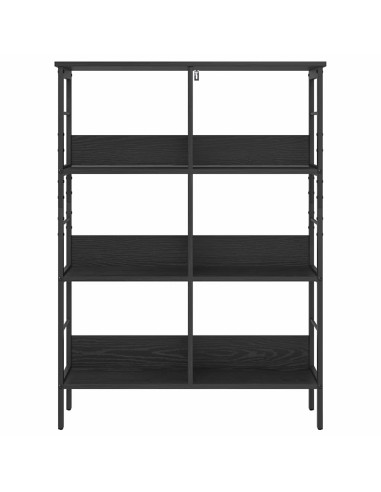 Libreria Rovere Nero 82 x 32 x 112 cm Legno multistrato