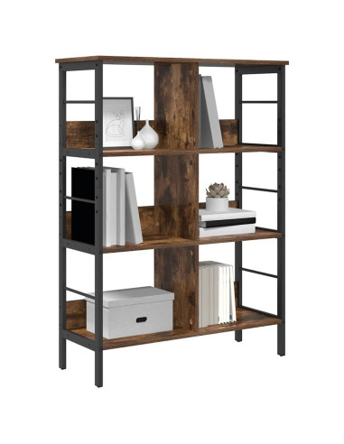 Libreria Rovere fumé 82 x 32 x 112 cm Legno multistrato