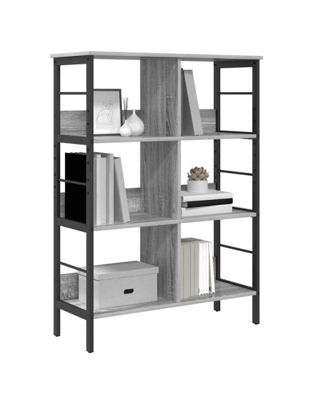 Libreria Grigio Sonoma 82 x 32 x 112 cm Legno multistrato