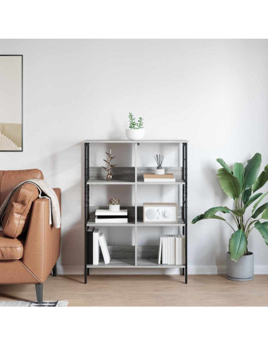 Libreria Grigio Sonoma 82 x 32 x 112 cm Legno multistrato