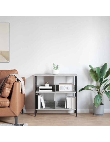 Libreria Grigio Sonoma 82 x 32 x 79 cm Legno multistrato