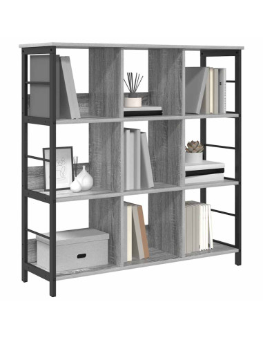 Libreria Grigio Sonoma 102 x 32 x 104,5 cm Legno multistrato