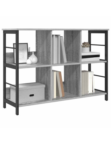 Libreria Grigio Sonoma 102 x 32 x 72,5 cm Legno multistrato