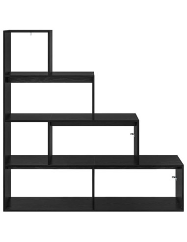 Libreria divisoria Rovere Nero 143,5 x 29 x 143,5 cm