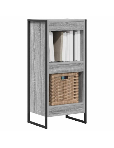 Armadio per Libri Grigio Sonoma 80 x 30 x 155 cm