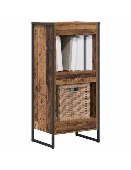 Armadio per Libri Legno vecchio 80 x 30 x 155 cm