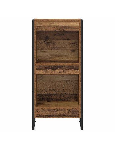 Armadio per Libri Legno vecchio 80 x 30 x 155 cm
