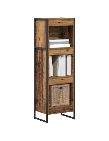 Armadio per Libri Legno vecchio 80 x 30 x 155 cm