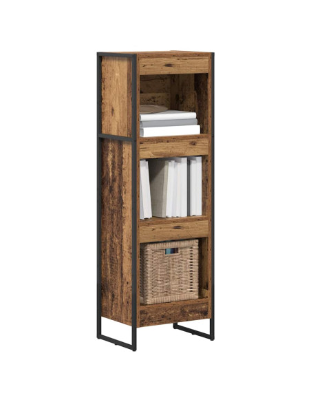 Armadio per Libri Legno vecchio 80 x 30 x 155 cm