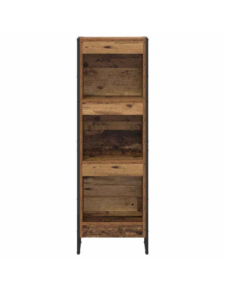 Armadio per Libri Legno vecchio 80 x 30 x 155 cm