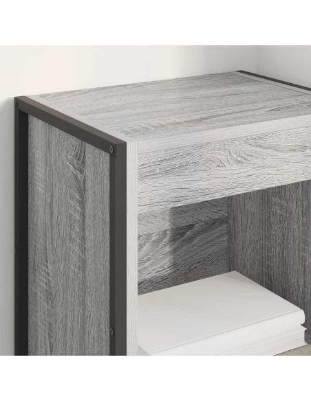 Armadio per Libri Grigio Sonoma 80 x 30 x 155 cm
