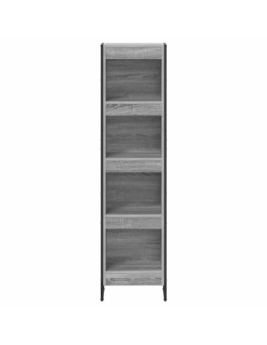 Armadio per Libri Grigio Sonoma 80 x 30 x 155 cm