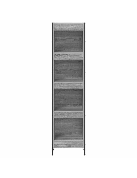 Armadio per Libri Grigio Sonoma 80 x 30 x 155 cm