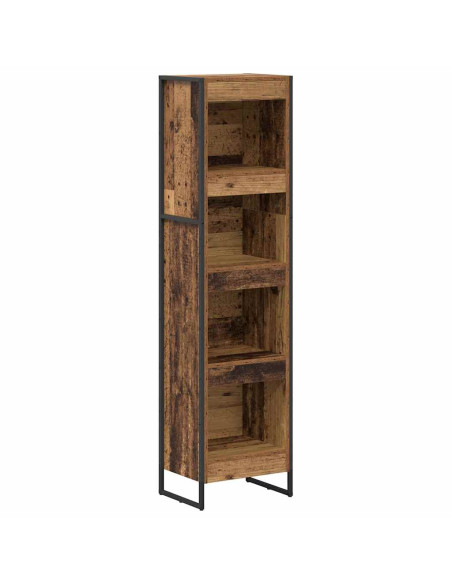Armadio per Libri Legno vecchio 80 x 30 x 155 cm