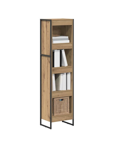 Armadio per Libri Rovere Artigianale 80 x 30 x 155 cm