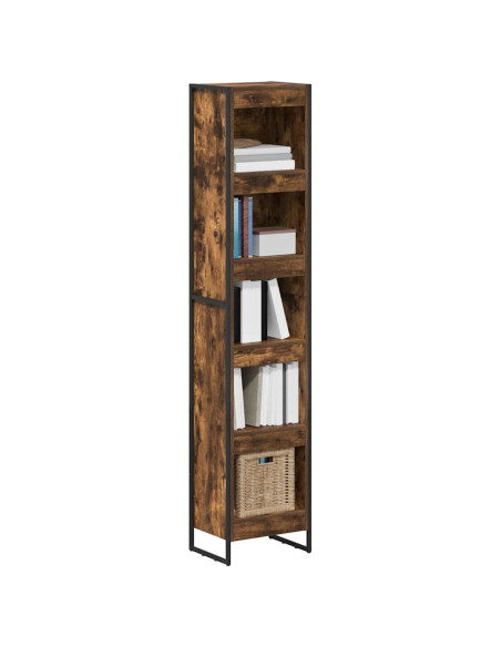 Armadio per Libri Quercia Fumosa 80 x 30 x 155 cm