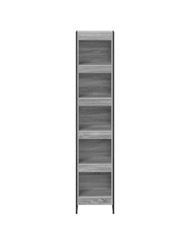 Armadio per Libri Grigio Sonoma 80 x 30 x 155 cm