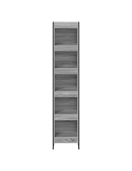 Armadio per Libri Grigio Sonoma 80 x 30 x 155 cm