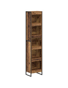 Armadio per Libri Legno vecchio 80 x 30 x 155 cm 2