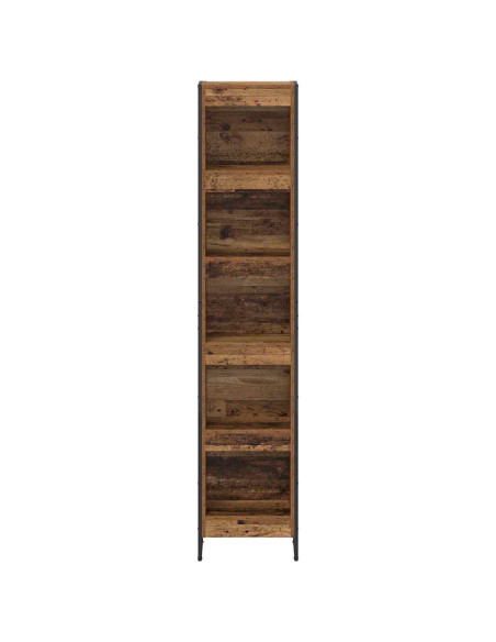 Armadio per Libri Legno vecchio 80 x 30 x 155 cm