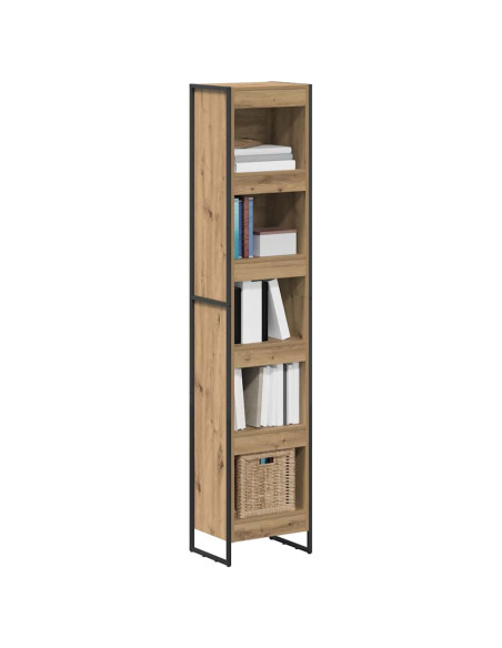 Armadio per Libri Rovere Artigianale 80 x 30 x 155 cm