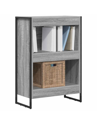 Armadio per Libri Grigio Sonoma 80 x 30 x 155 cm
