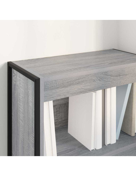 Armadio per Libri Grigio Sonoma 80 x 30 x 155 cm