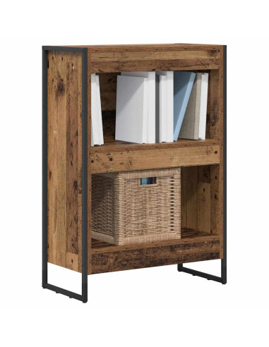 Armadio per Libri Legno vecchio 80 x 30 x 155 cm