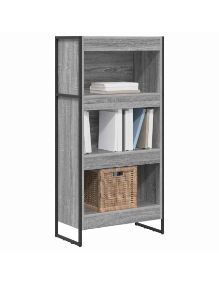 Armadio per Libri Grigio Sonoma 80 x 30 x 155 cm