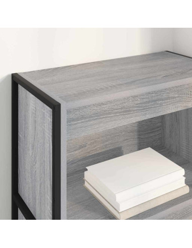 Armadio per Libri Grigio Sonoma 80 x 30 x 155 cm