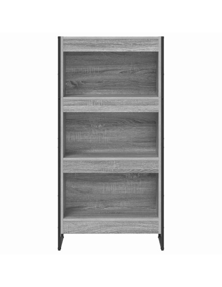 Armadio per Libri Grigio Sonoma 80 x 30 x 155 cm